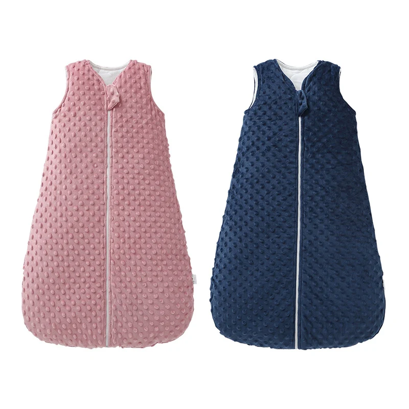 Saco de dormir chaleco para bebés Otoño Invierno, suave y abrigado. Ideal para dormir seguro y cómodo. Mantiene al bebé caliente toda la noche.