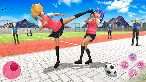 Screenshot School Life Anime Girl Game 3D