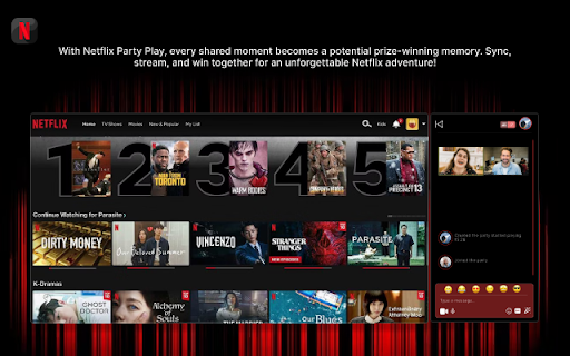 Netflix Party watch and win exciting prizes