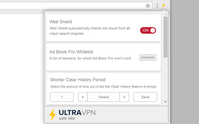 Ultra VPN Safe Site