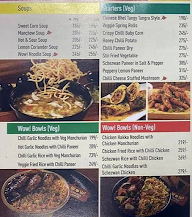 Wow! China menu 1