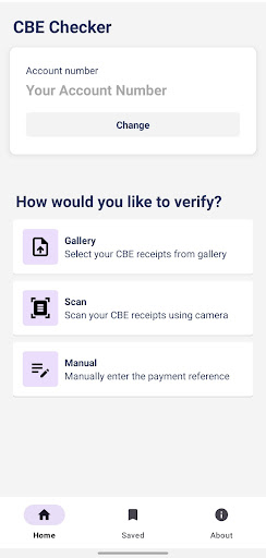 Screenshot CBE Checker