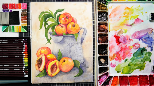 I feel “Peachy” about this painting!