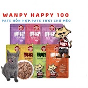 Pate Cho Mèo Wanpy Happy 100 Gói 70G Đủ Vị