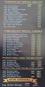 Mr. Singh's Tandoori Hut menu 2