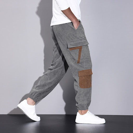 Title 4, Herfst corduroy overalls voor heren, losse pasv...