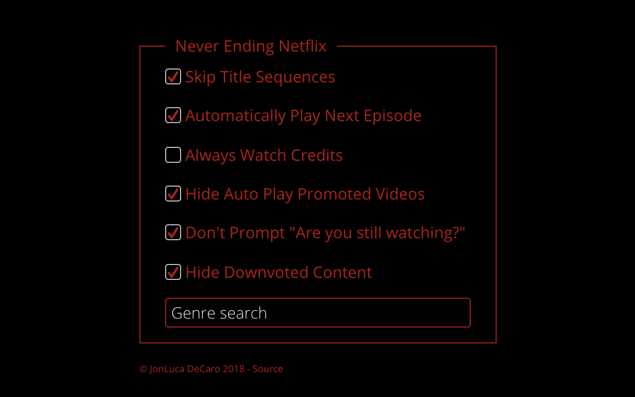 Never Ending Netflix Preview image 0