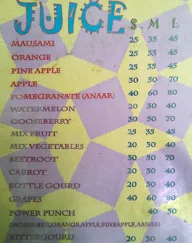 Saini Juice menu 4