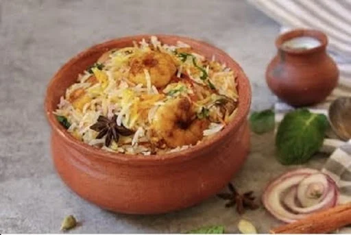 Prawns Matka Biryani