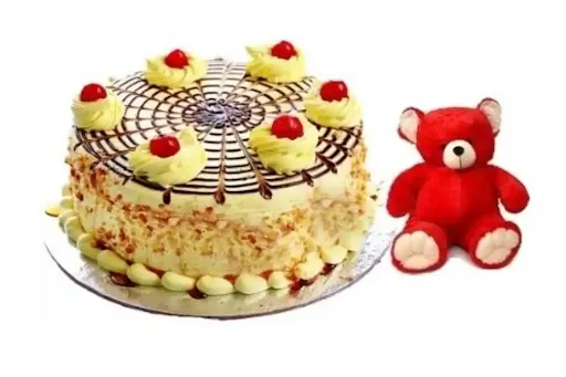 Butterscotch Cake 1 Teddy Bear Cute Rad [500 Gram]