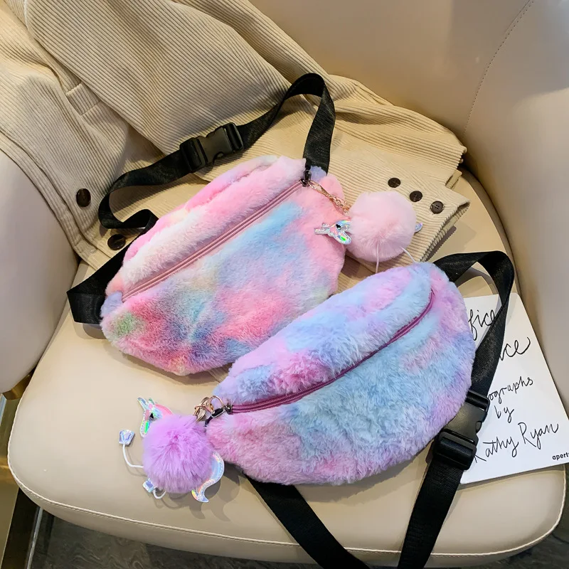 Sac à bandoulière Net Celebrity Fashion, sacoche large et sauvage en peluche, idéal pour un style tendance et décontracté, parfait pour toutes les occasions.