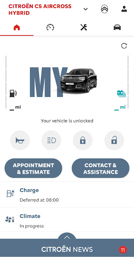 Screenshot MyCitroën