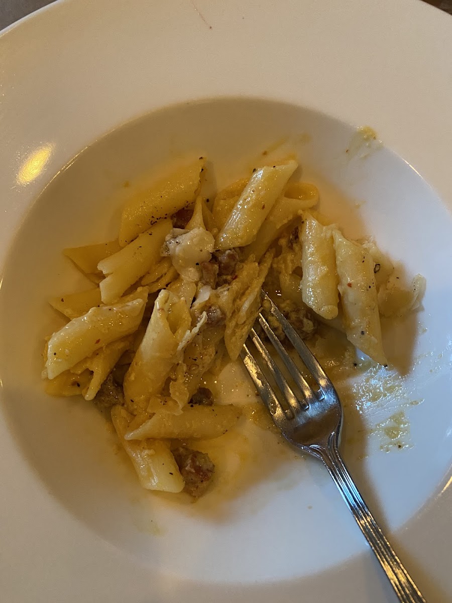 Roman pasta carbonara