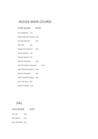 The Spice Delight menu 3