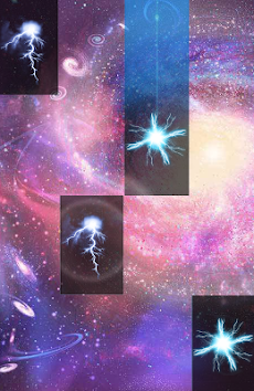 Galaxy Piano Space Tiles Rocket Cosmos Universのおすすめ画像1