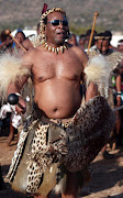 King Goodwill Zwelithini during his daughters' Nomkhosi and Bukhosibemvelo coming out of age ceremony at KwaKhangelamankengana palace in Nongoma on May 24 2007.  