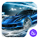 Blue Lightning Cool Car theme & wallpapers icon