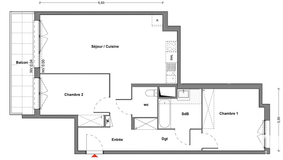 Vente appartement 3 pièces 69 m² à Creteil (94000), 305 400 €