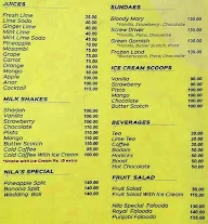 Nila Restaurant menu 1