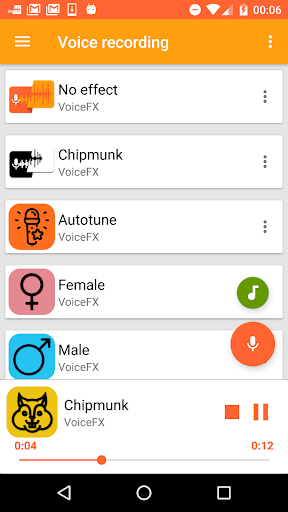 Screenshot VoiceFX - Voice Changer with v