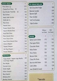 The Veggie Bites menu 2