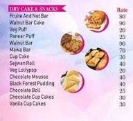 Sweet Destination Cake Shop menu 3