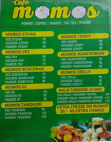 Cafe Momos menu 