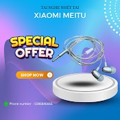 Tai Nghe Có Dây Nhét Tai Xiaomi Meitu - Chất Âm Hay - Bass Căng - Có Mic Đàm Thoại