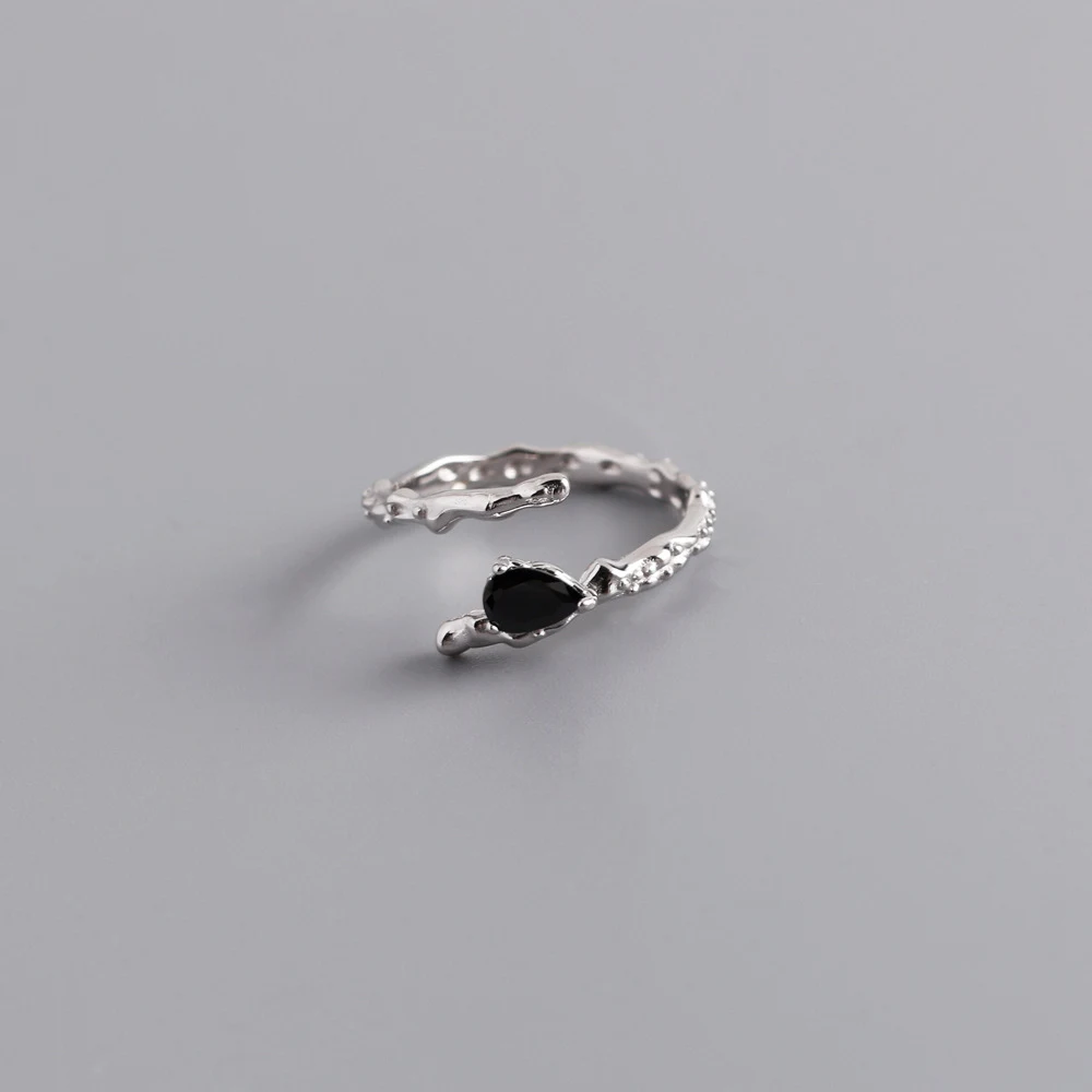 Title 7, Zilveren S925 ring met opening en zirkonia, bet...