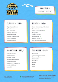 The Waffle Street menu 1