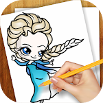 Cover Image of Télécharger Learn to Draw Elsa Frozen 1.01 APK