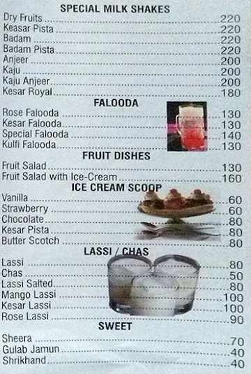 Hotel Rajarajeshwari menu 