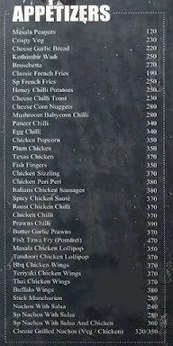 The Coal Shed menu 1