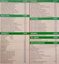 Panna Sweets & Restaurant menu 2