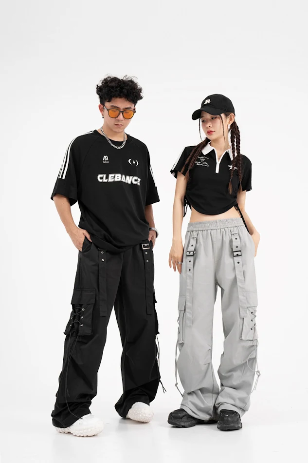 Rechte elastische taille vrijetijds cargobroek, comfortabel en stijlvol. Perfect voor casual looks en ontspanning. Ideaal voor dagelijks gebruik.