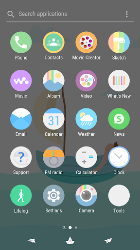 Lost In The Sea Xperia Theme