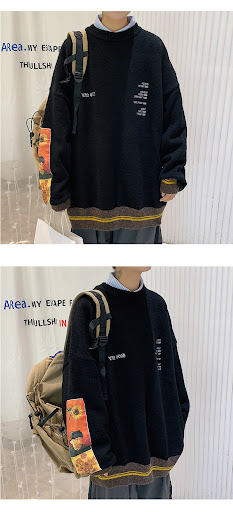 Title 8, Letter Decal loose sweater