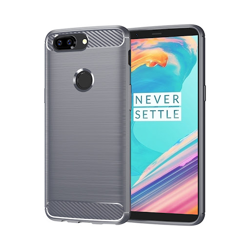 Title 4, Brushed Carbon Fiber Shockproof Silicone Soft C...