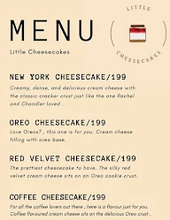 Little Cheesecakes menu 1