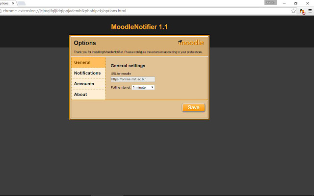 Moodle Notifier