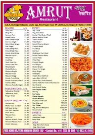 Amrit Restaurant menu 1