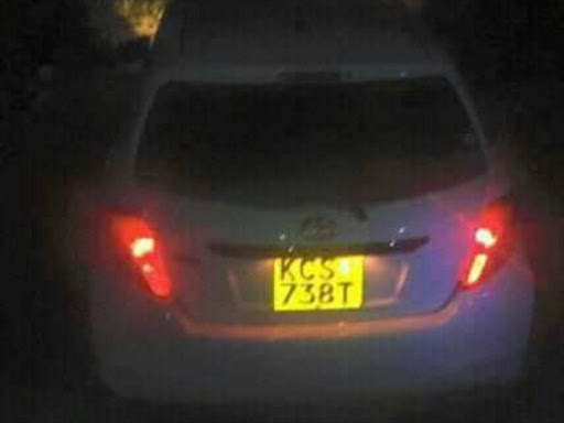 The car that was involved in the incident. /MUTUA KAMETI