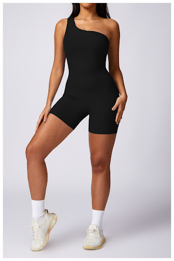 Title 7, Womens Summer Oblique One Shoulder Sports Tigh...