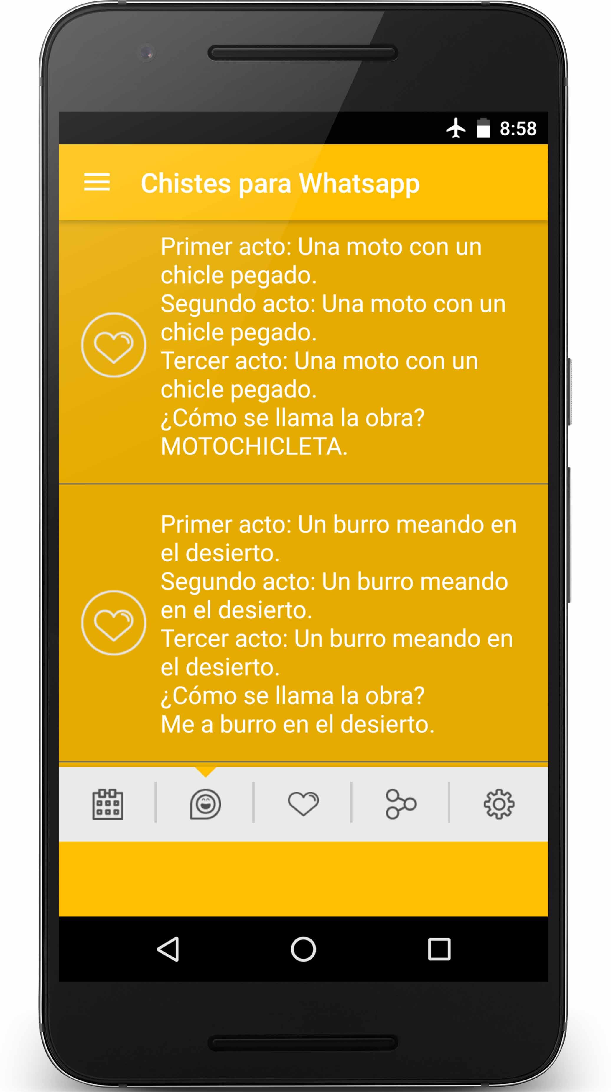 Android application Funny jokes for whatsapp screenshort