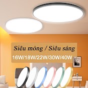 Đen Led Op Tran 16W 18W 22W 30W 40W Đen Led Am Tran Siêu Sáng/Đèn Trần Hiện Đại Trang Trí Phòng Khách Phòng Ngủ