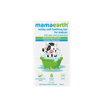 Mamaearth Milky Soft Babies Bathing Bar - 2*75 gm