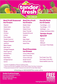 Tender Fresh Ice Cream menu 3