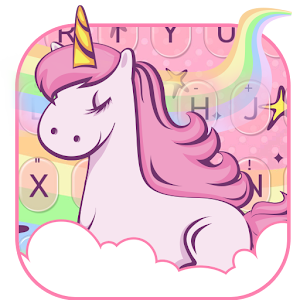 Download Cute Rainbow Unicorn Keyboard Theme For PC Windows and Mac