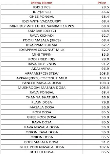 Anna Viruksham menu 