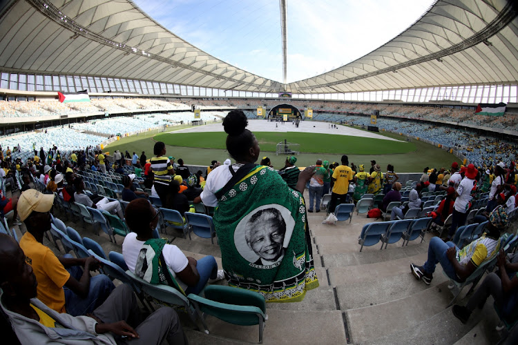 African National Congress (ANC) launches its manifesto at Moses Mabhida stadium in Durban.